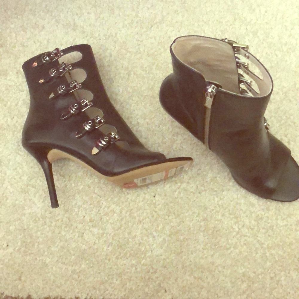 Michael Kors peep toe booties